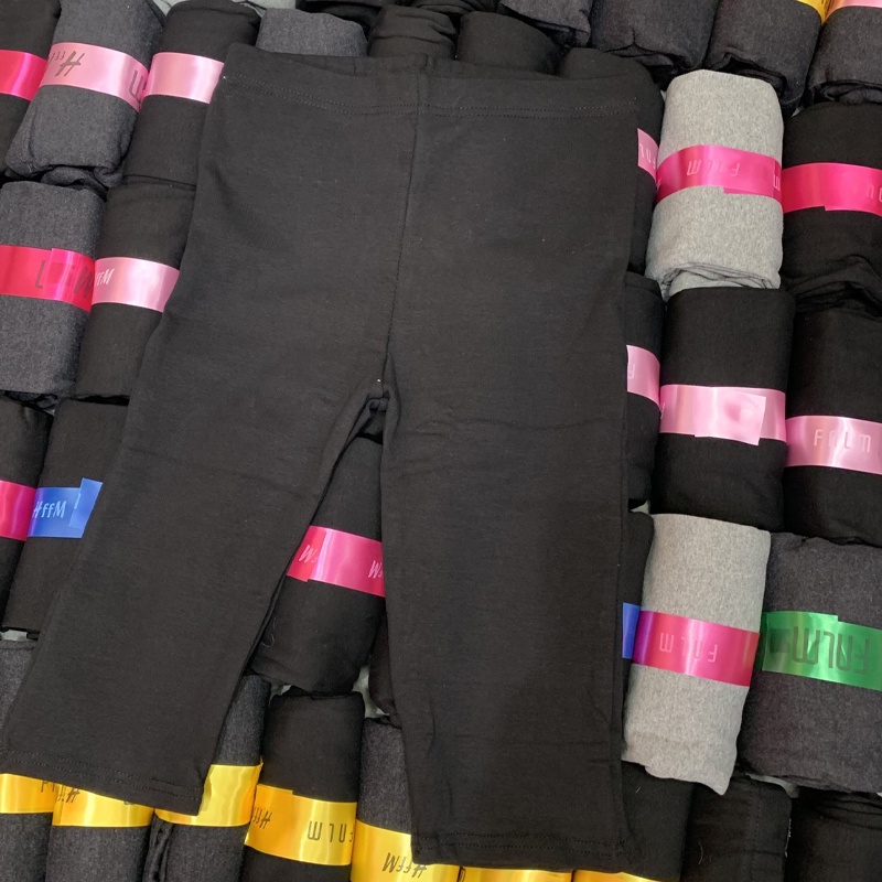 Quần legging nữ lửng ngố có túi HffM cao cấp thun cotton dày dặn cạp cao nâng mông ANDOSA HM04