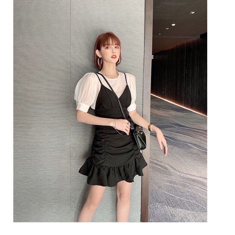 SET YẾM VÁY NHÚNG BÈO BG178204