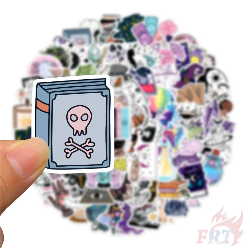 Bộ 100 Cái ❉ Miếng Dán Trang Trí Họa Tiết Graffiti Phong Cách Gothic Punk ❉ Sticker Dán Tường Chống Thấm Nước Họa Tiết Doodle Hợp Thời Trang