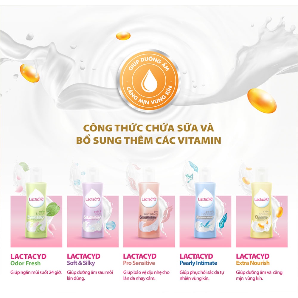 Dung Dịch Vệ Sinh Phụ Nữ Lactacyd Extra Nourish 150ml