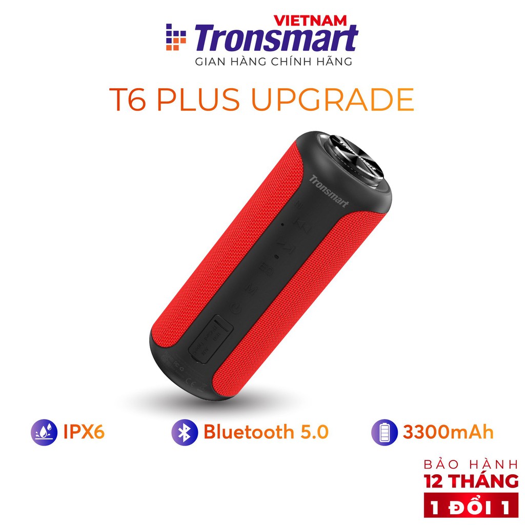 Loa Bluetooth 5.0 Tronsmart Element T6 Plus/ T6 Plus Upgraded - 360 độ - Hàng chính hãng - Bảo hành 12 tháng 1 đổi 1