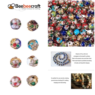 Set 20-200 Hạt Tròn Tráng Men Làm Trang Sức Thủ Công