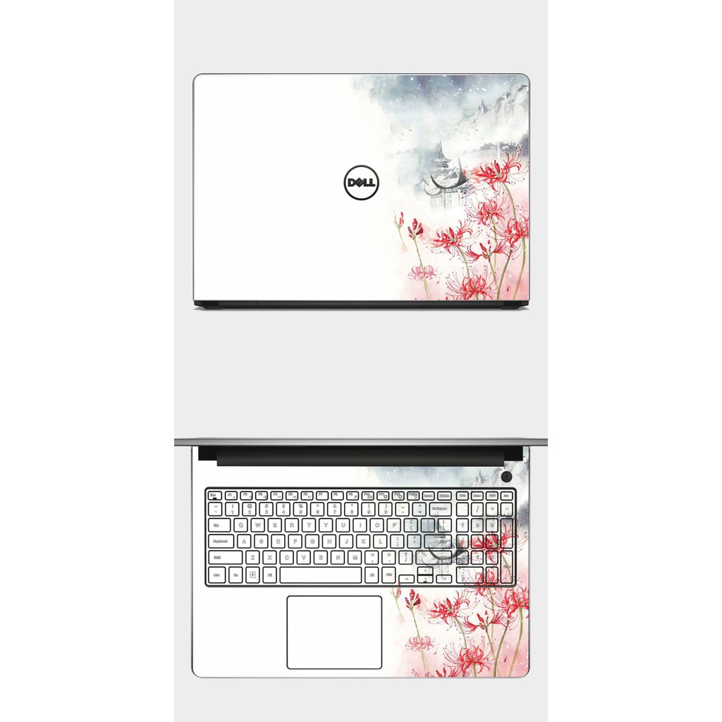 Skin laptop mẫu hoa bỉ ngạn. Full Các Dòng Như: Dell, Hp, Acer, Asus, Macbook,...in hình theo yêu cầu