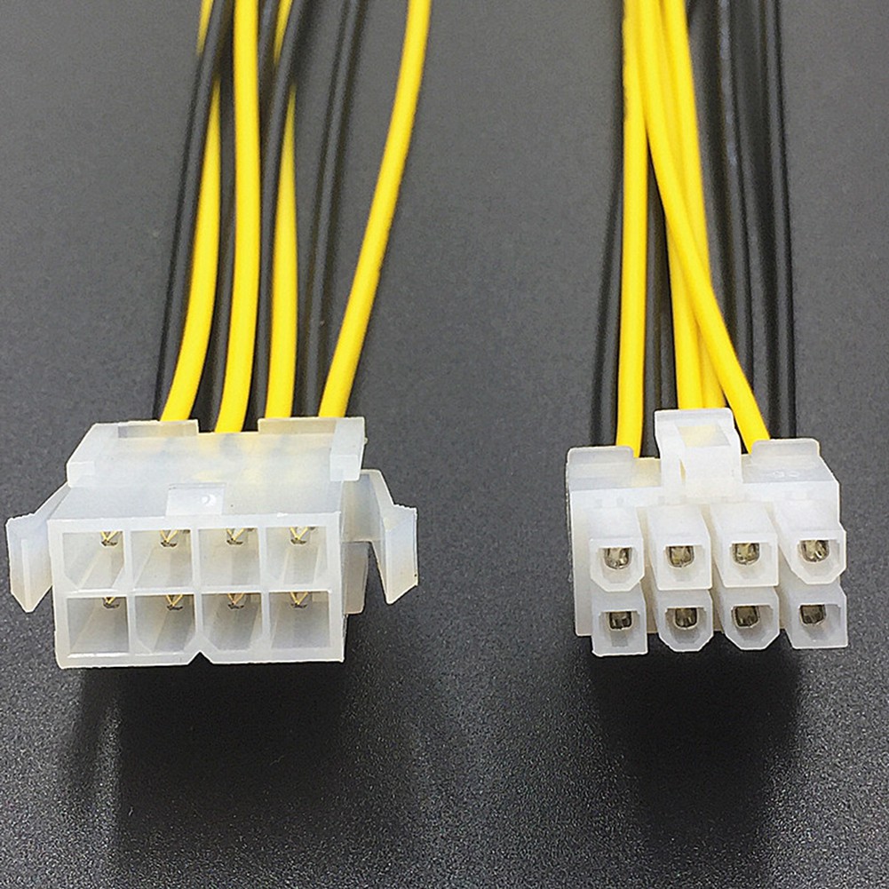 Dây Cáp Nối Dài Chuyển Đổi Nguồn Điện Bo Mạch Chủ 8Pin Male Sang Female