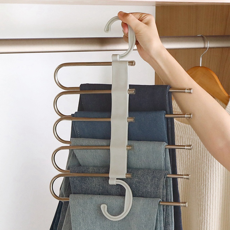 Móc Treo Quần Áo 5 Tầng Chống Trượt Đa Năng