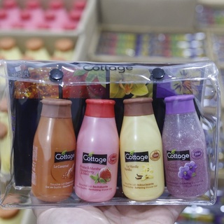 Set 4 Chai Sữa Tắm Mini Cottage Pháp