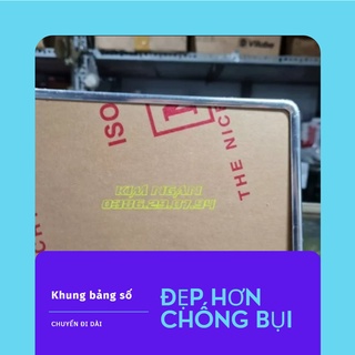 Khung biển số xe máy - màu inox