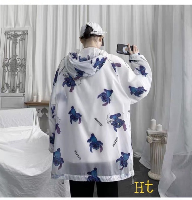 Áo gió Stich Chất liệu gió lì H2B868
