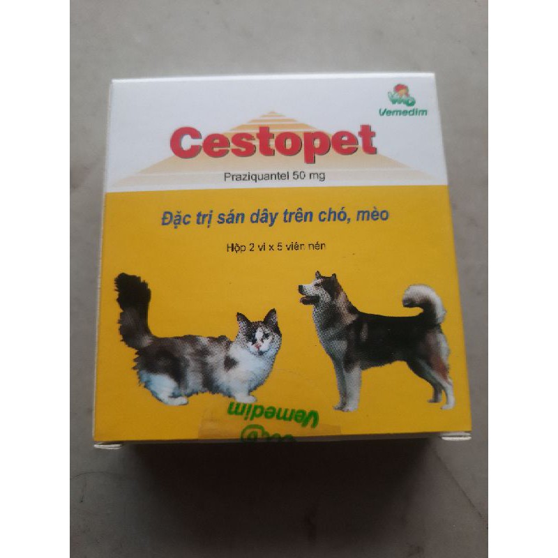 Cestopet Tẩy sán dây chó, mèo