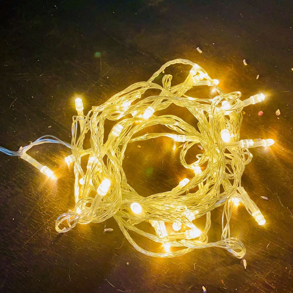 Dây Đèn Led Xài Điện Chống Nước- 8M 50 Đèn Fairy Light Quấn Cây Sân Vườn Trang Trí Tiệc Lễ Tết Noel Màu Trắng