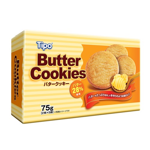 Bánh Butter Cookies Tipo hiệu Hữu Nghị Hộp 75G