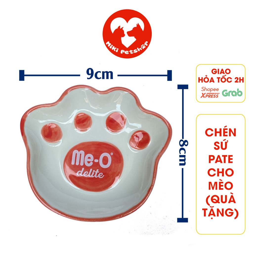 [HÀNG TẶNG KHÔNG BÁN] Chén Ăn Pate Me-O Delite Bằng Sứ - Miki Petshop