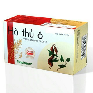 Viên uống hà thủ ô Traphaco - hỗ trợ mọc tóc, phục hồi tóc đen trở lại, hộp 100 viên