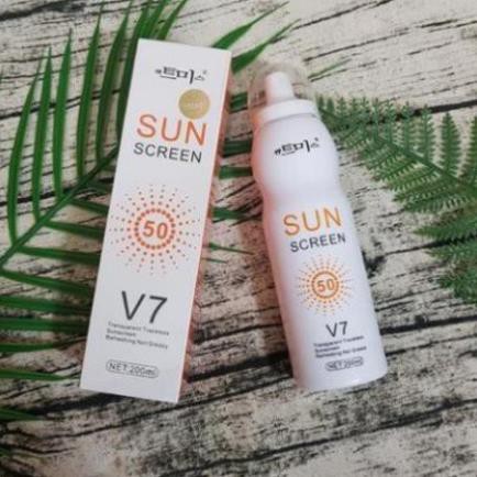 Xịt chống nắng hàn quốc sun screen v7 chống nắng hiệu quả làm trắng da - xịt chống nắng hàn quốc sun screen v7 200ml