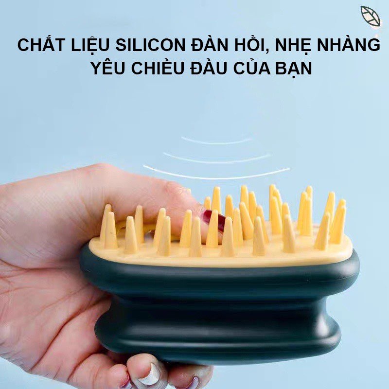 LƯỢC TRÒN GỘI ĐẦU, CHỐNG RỐI TÓC SILICON, MASSAGE DA ĐẦU, CHỐNG GÀU, CHO CẢ NAM VÀ NỮ - MÀU NGẪU NHIÊN