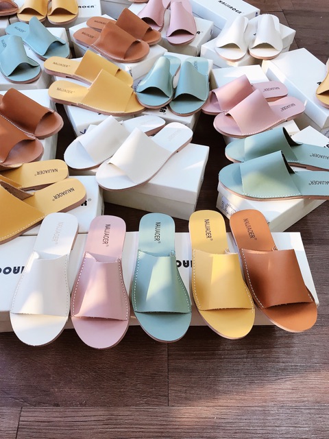 Dép da mềm đế dẻo