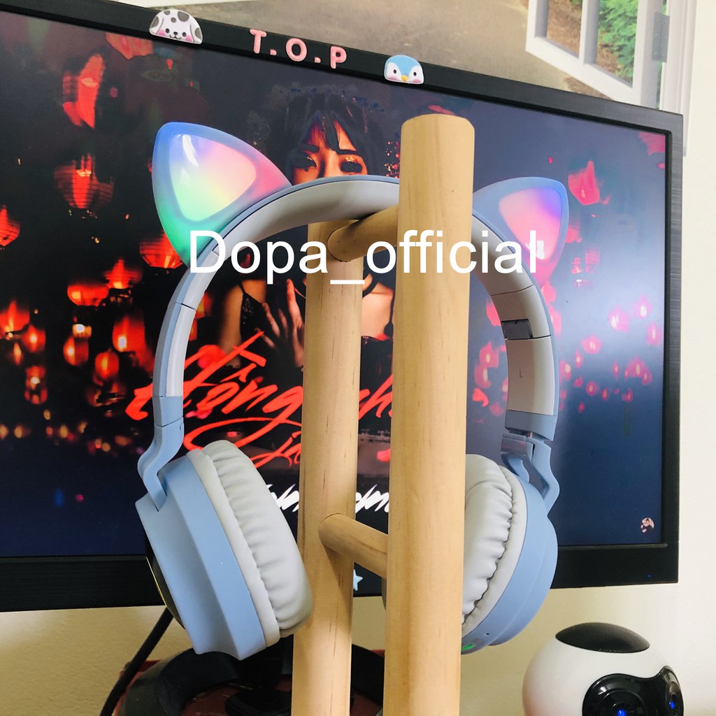 Tai nghe mèo bluetooth Goden House cao cấp, headphone tai mèo đáng yêu có mic chống ồn hiệu quả bảo hành 12 tháng. | BigBuy360 - bigbuy360.vn