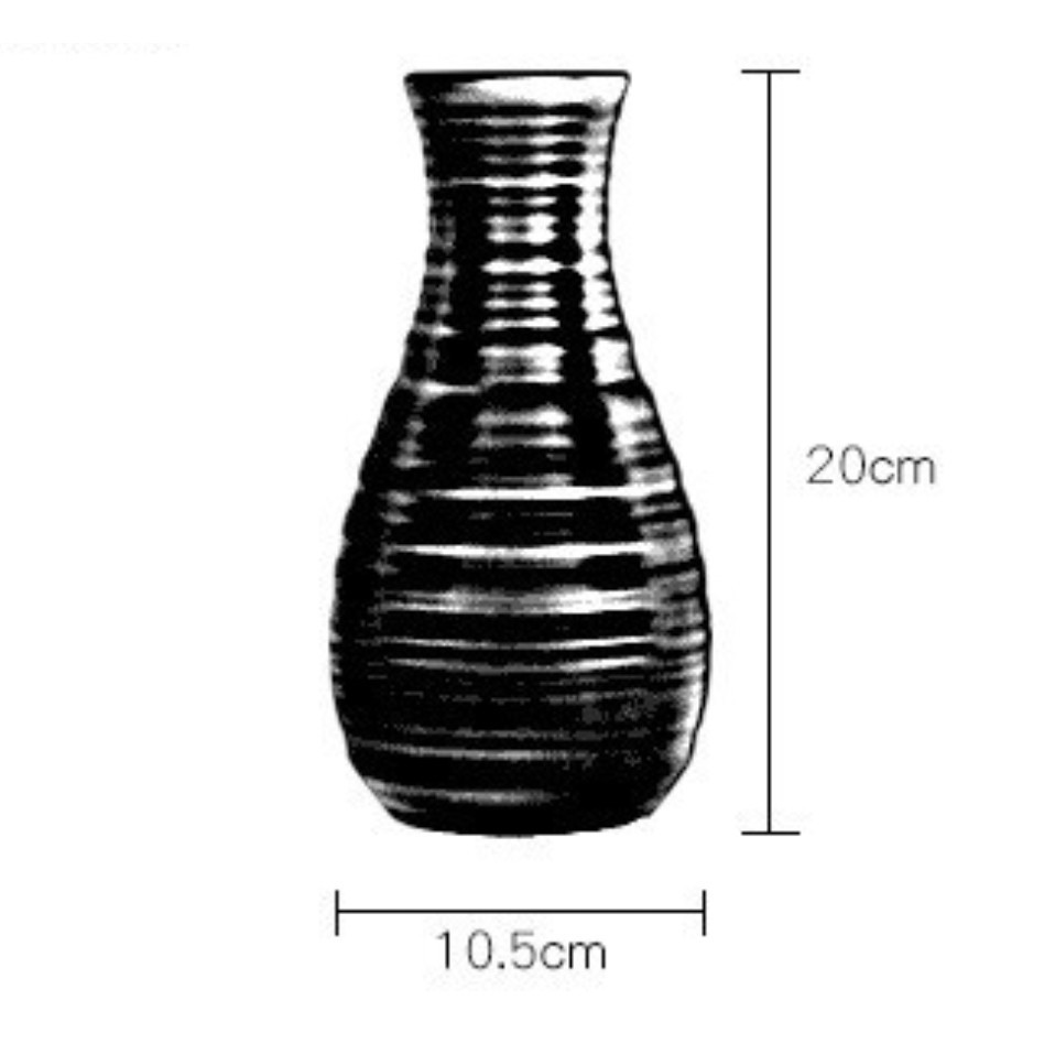 Bình cắm Hoa, Lọ Nhựa Cắm Hoa Giả Gốm Phong Cách Bắc Âu