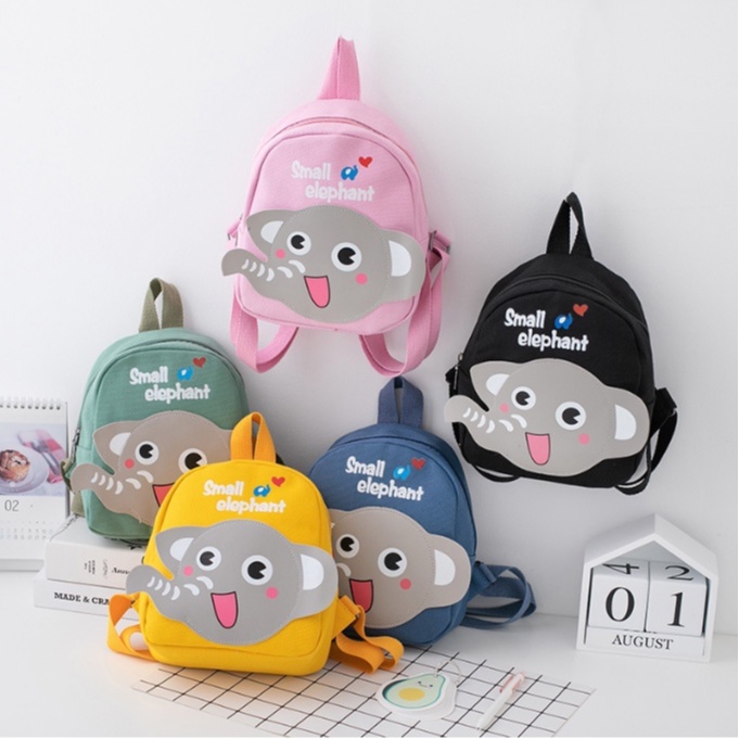 [20++ mẫu] Balo cho bé ,Ba lô mẫu giáo nhà trẻ lớp lá lớp mầm họa tiết VOI CUTE siêu dễ thương cho bé