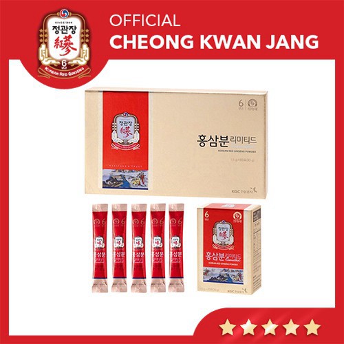 Bột Sâm KGC Cheong Kwan Jang Powder Limited -Bột Sâm Hàn Quốc 6 Năm Tuổi (1,5g x 60 gói)