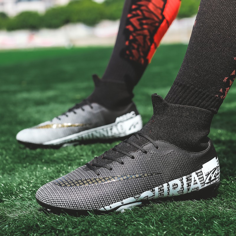 Giày đá bóng sân cỏ nhân tạo khâu đế chắc chắn 35-45 FG/TF dạng nhỏ cho nam