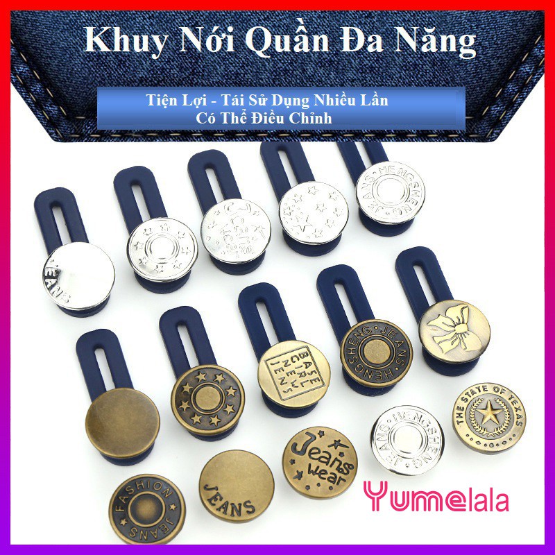 Khuy gài Nới rộng Cạp quần - Có đai đàn hồi