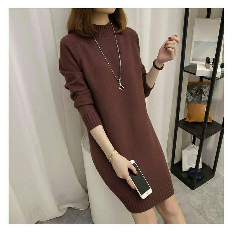 Váy Suông len Siêu Xinh Dáng Dài Thời Trang Siêu Hot SAVVY SHOP