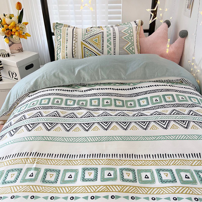 Bộ chăn ga Cotton Poly Hàn nhập khẩu - sét 4 món Decor siêu xinh