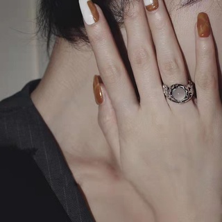 Nhẫn bạc DODDER đính đá opal thời trang cho nữ