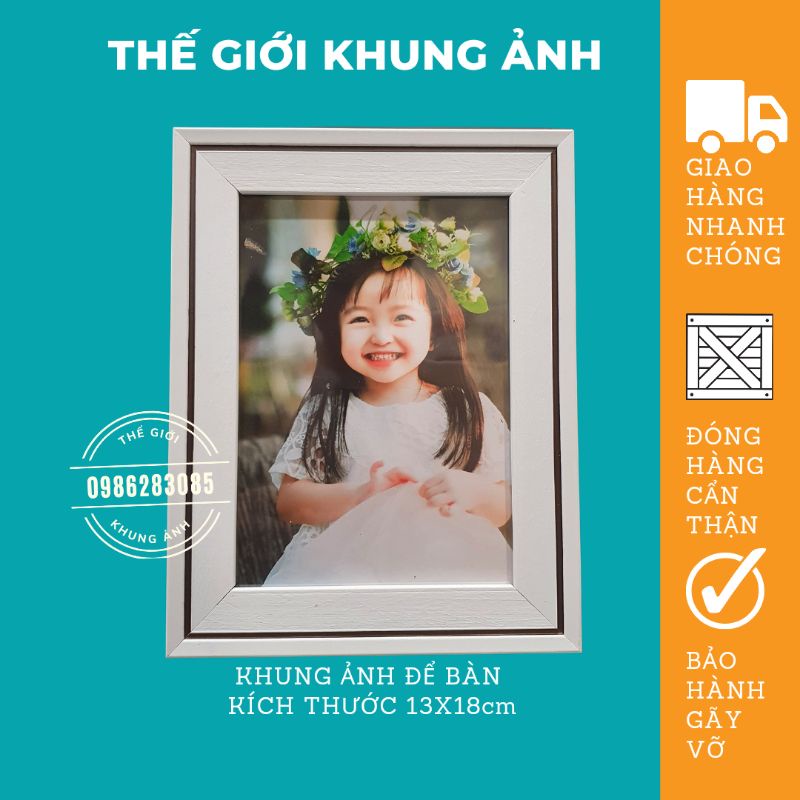 Khung ảnh để bàn tiệc cưới viền đẹp nhiều màu sắc, kích thước 13x18 tặng chân để bàn, free in ảnh kèm theo | BigBuy360 - bigbuy360.vn