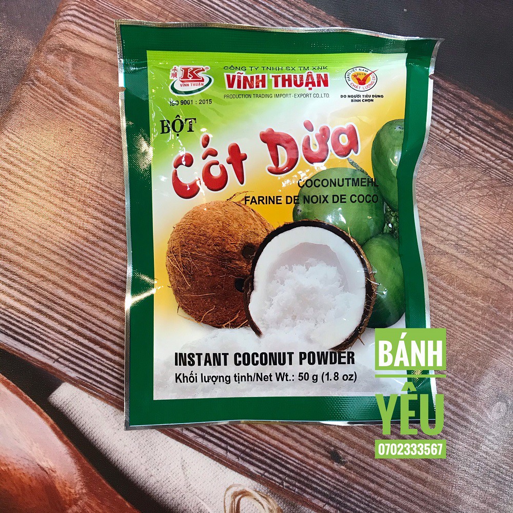 Bột cốt dừa Vĩnh Thuận 50g