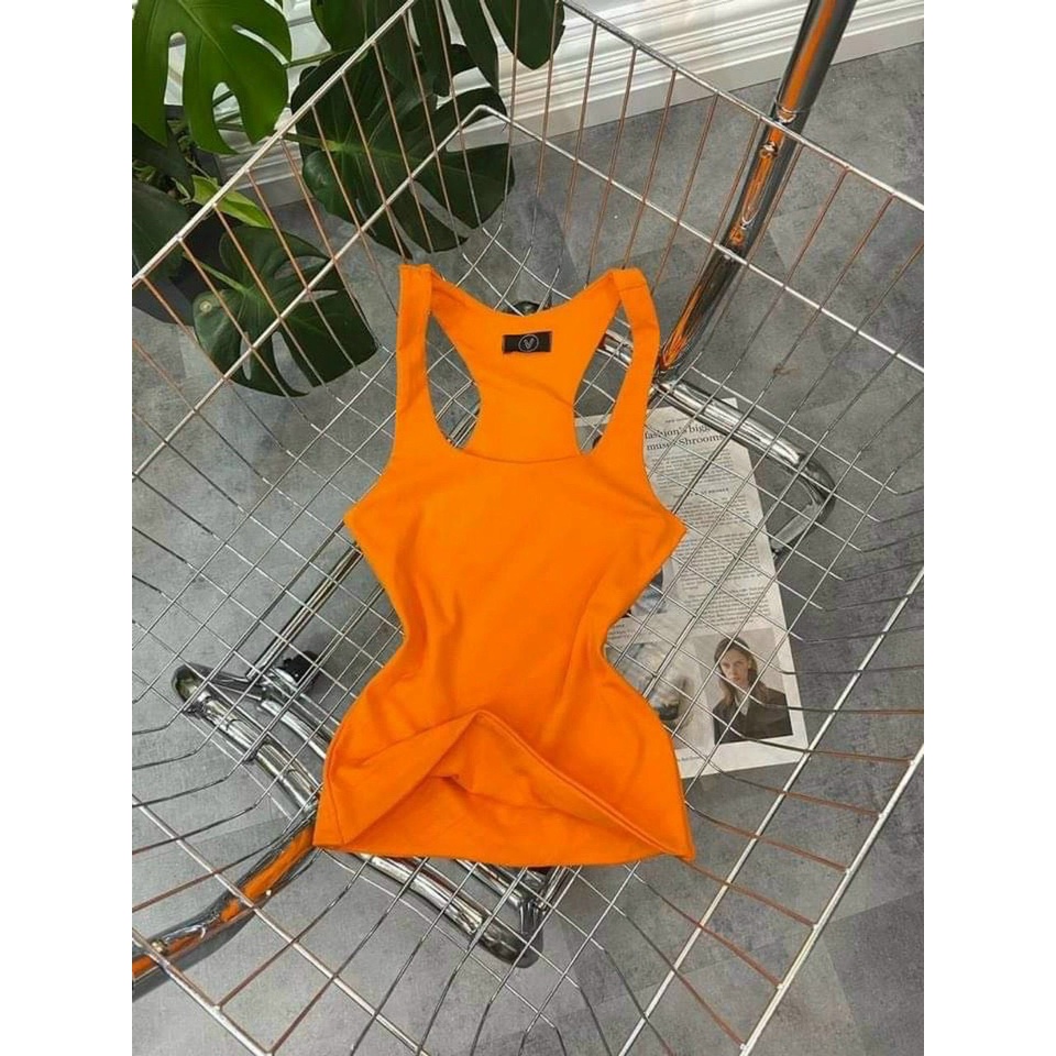 Áo ba lỗ dáng dài 2 lớp__Thời trang nữ