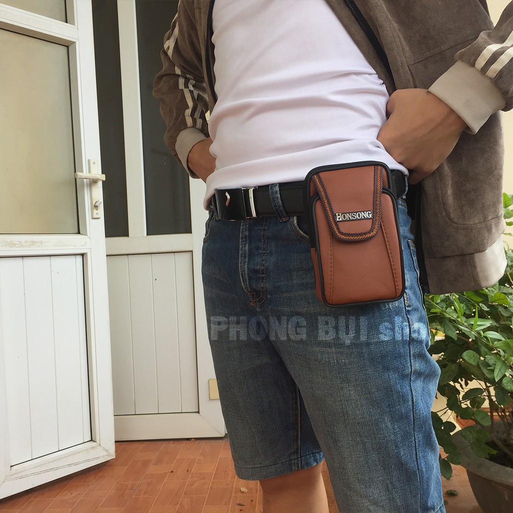Túi Đeo Hông Đựng Điện Thoại Dáng Đẹp Da Mềm Thuận Lợi Đi Du Lịch Đi Phượt | BigBuy360 - bigbuy360.vn