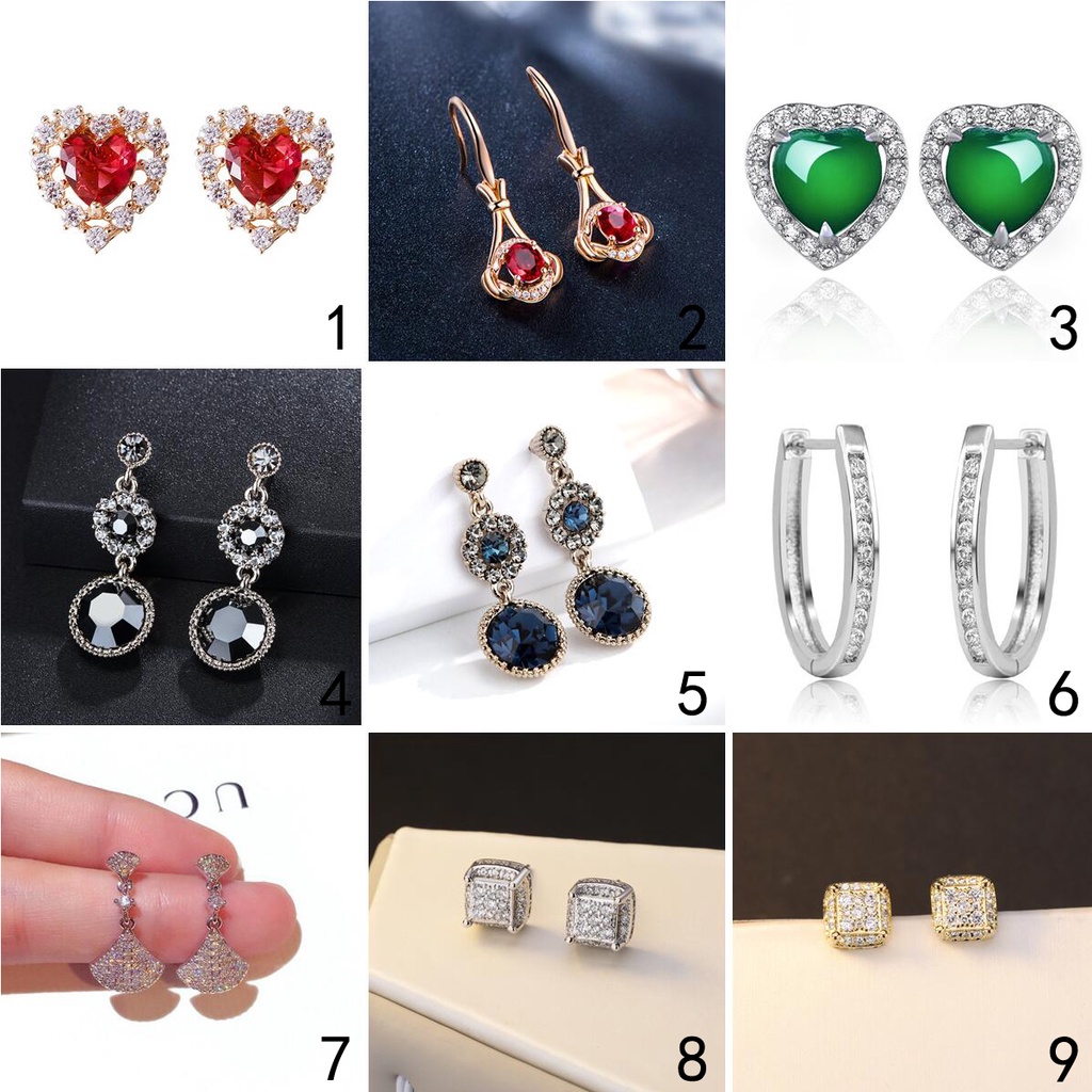 Bông Tai Bạc 925 Hình Hoa Mặt Trăng Phong Cách Hàn Quốc Thời Trang Cho Nữ Ed016