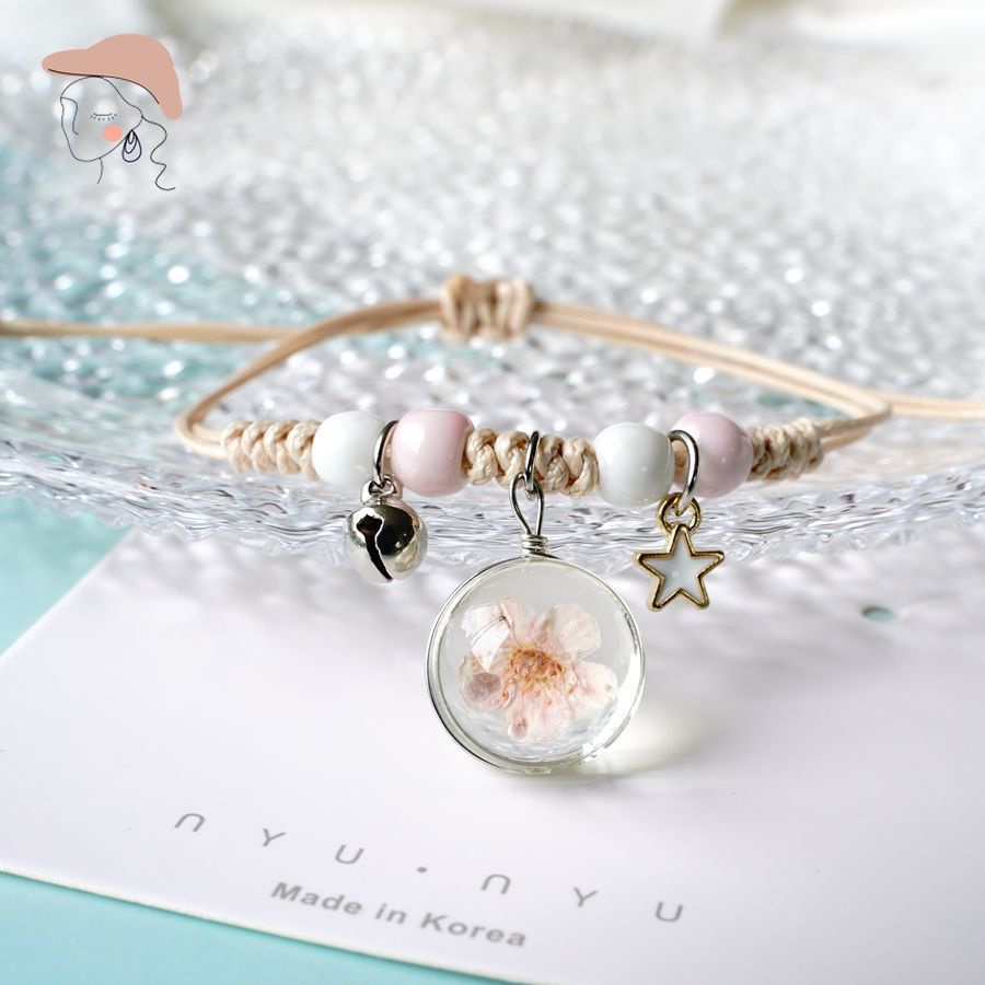 Vòng Tay Chuỗi Hạt Gốm Sứ Thời Trang Hàn Quốc Cho Nữ