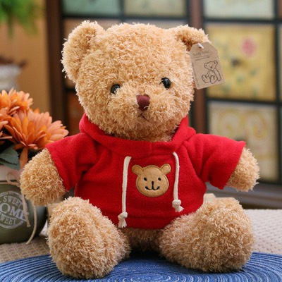Gấu Bông Teddy Head Tales Size Mini 30cm Áo Đỏ