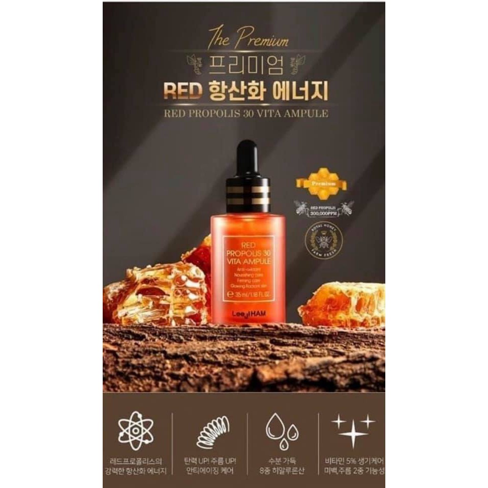 Serum Keo Ong Đỏ Leejiham Red Propolis 30 Vita Ampoule