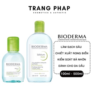 Nước tẩy trang Bioderma Sebium H2O dành cho da hỗn hợp đến da dầu Bioderma Sebium H2O 100ml - 500ml