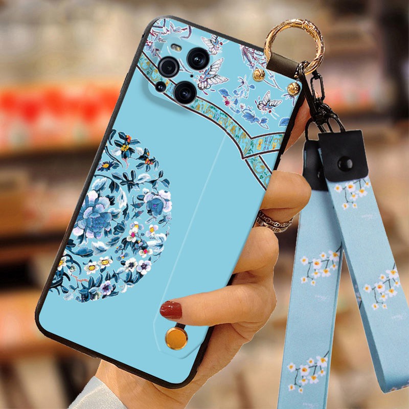 Ốp Điện Thoại Họa Tiết Thổ Cẩm Có Dây Đeo Cho Oppofindx3 / X3Pro | BigBuy360 - bigbuy360.vn