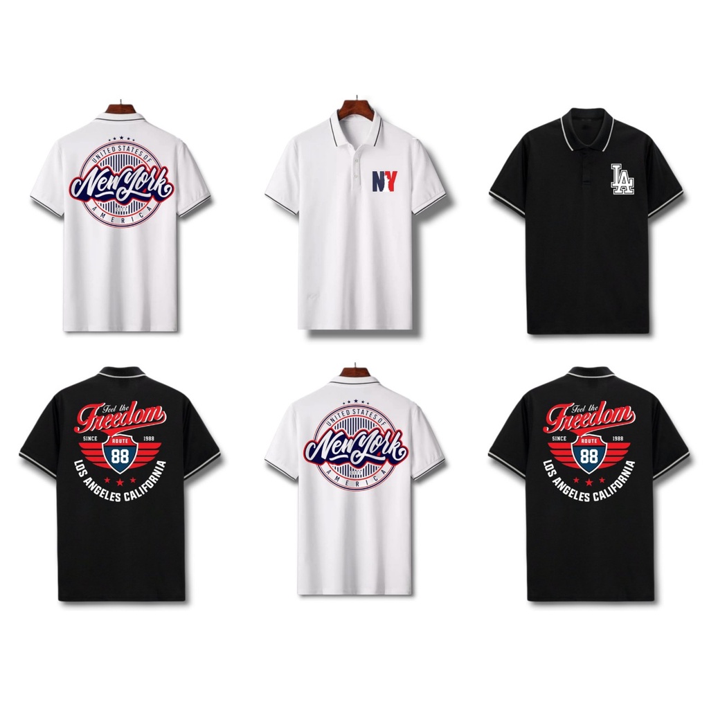Áo thun polo nam size lớn, bigsize 85 - 125kg - polo freedom đỏ