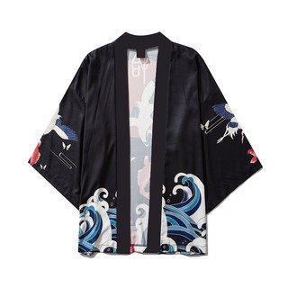 Áo khoác kimono haori nhật bản nhiều mẫu in họa tiết đẹp, độc lạ, chất lụa mềm mịn, thoáng mát dễ phối đồ giá rẻ