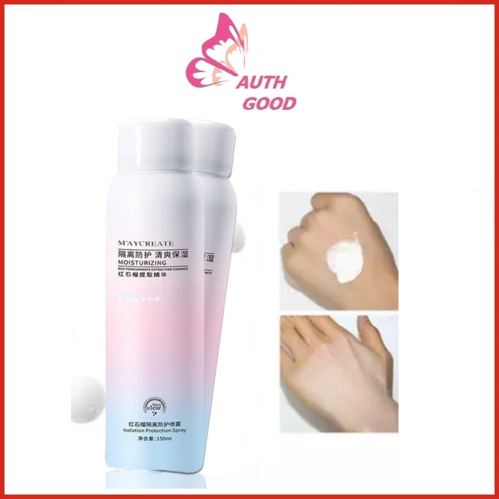 Xịt chống nắng 💖FREESHIP💖 Xịt chống nắng Maycreate Nội Địa Trung 150ml