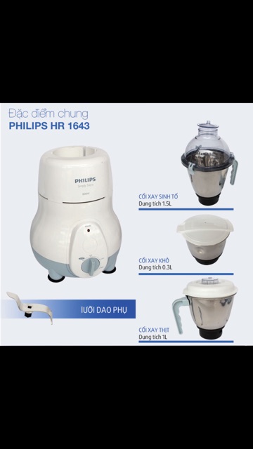Máy xay sinh tố Philips HL1643