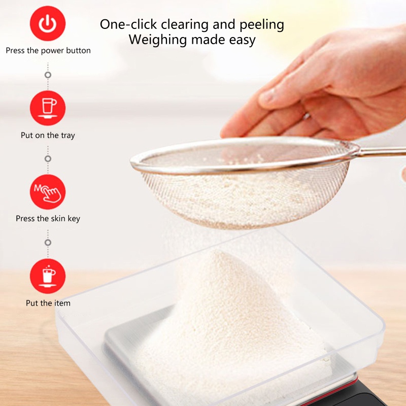 Cân Điện Tử Độ Chính Xác Cao Đa Năng Tiện Dụng Cho Nhà Bếp