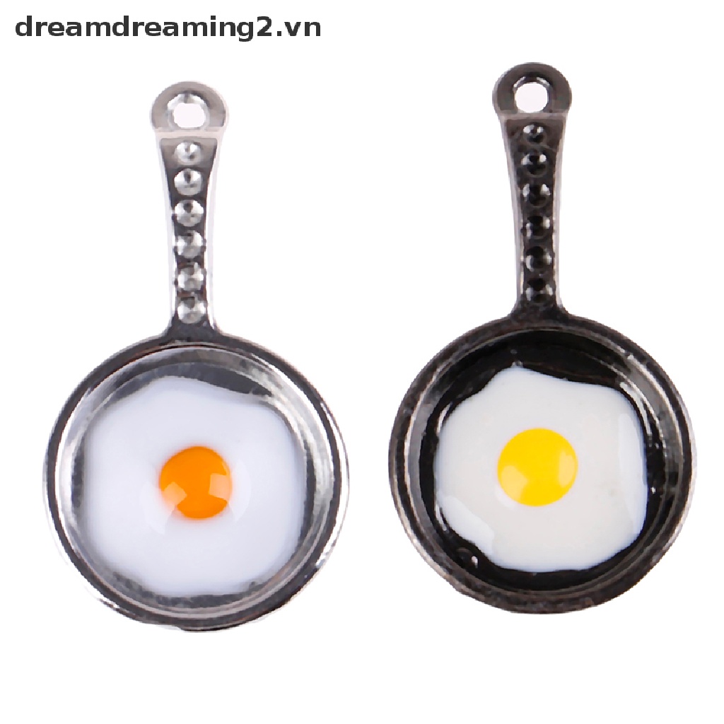 Chảo chiên trứng kim loại mini dành cho nhà búp bê