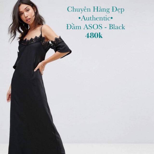 Authentic Váy maxi ASOS dài pha ren Size S