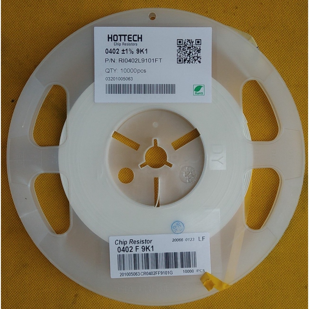 Trở dán 0402 1%  trị số từ 1K đến 9K1