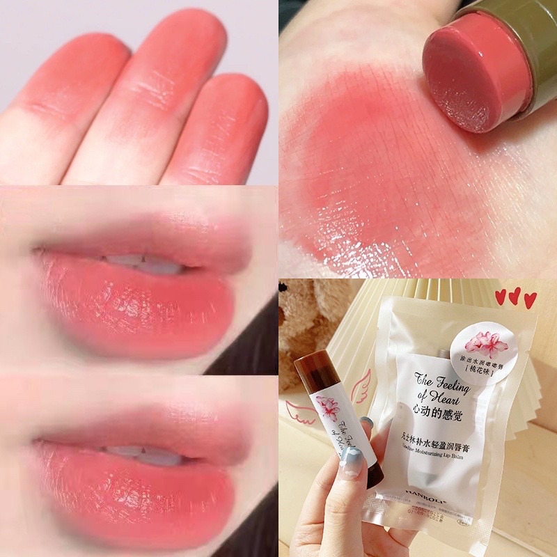 [Hàng mới về] Son dưỡng môi HANBOLI dạng thạch trái cây vaseline màu tiệp da