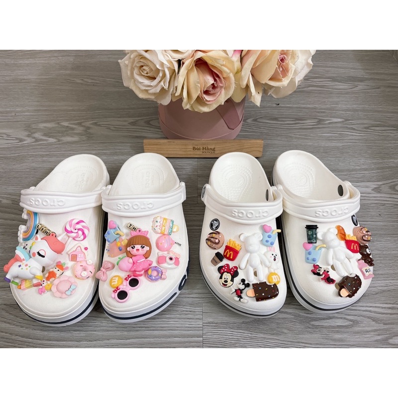 Dép xuất xịn full viền,name,full charm