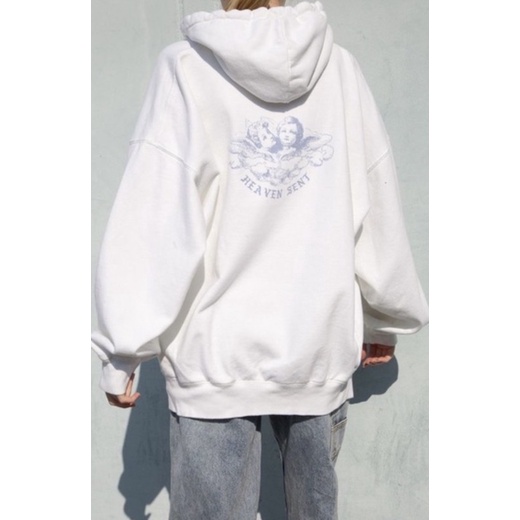 Brandy Melville Heaven Sent Hoodie Jacket